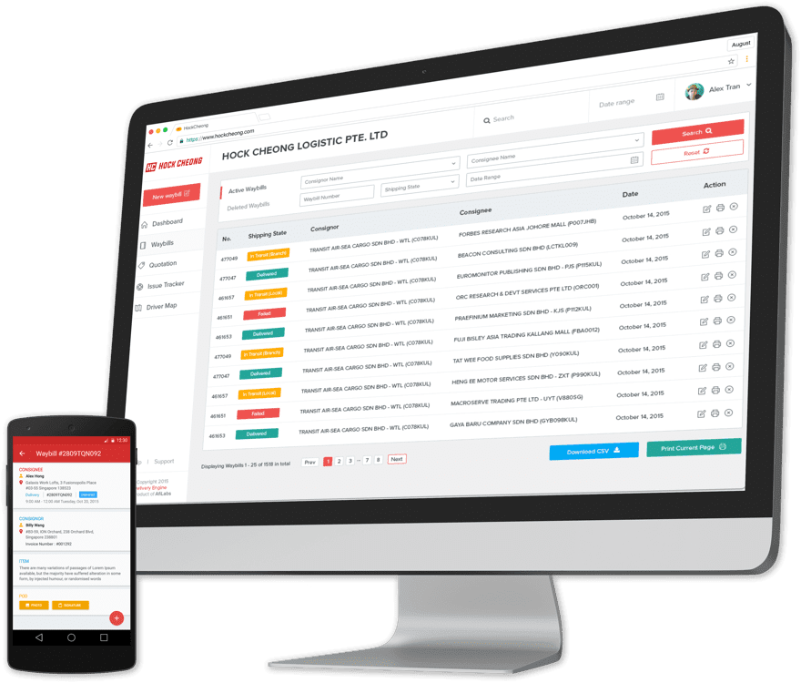 Afi Labs Delivery Engine for Hock Cheong