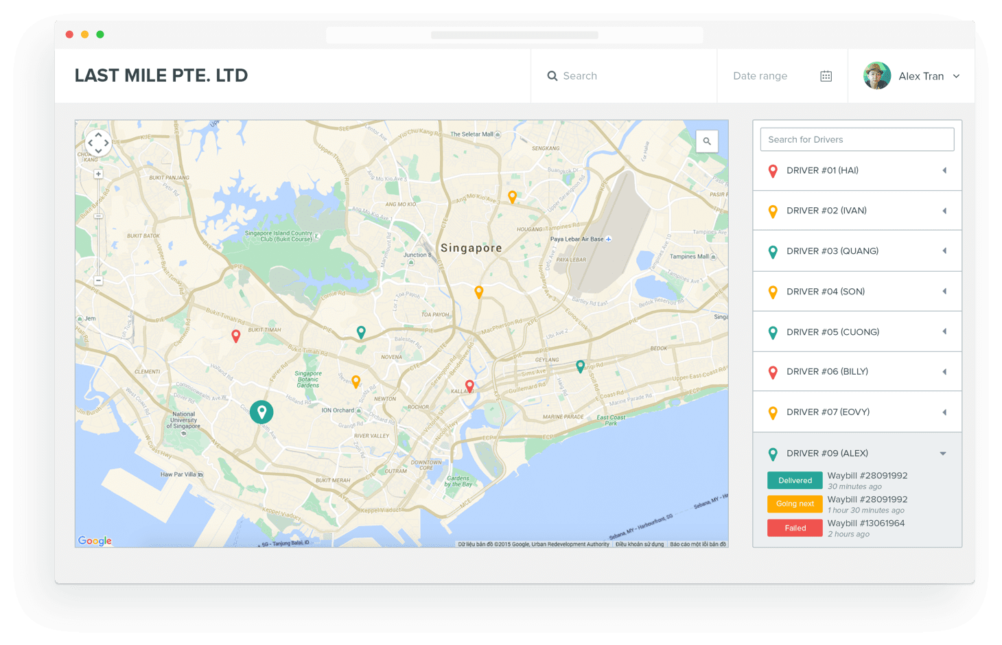 Live Delivery Tracking